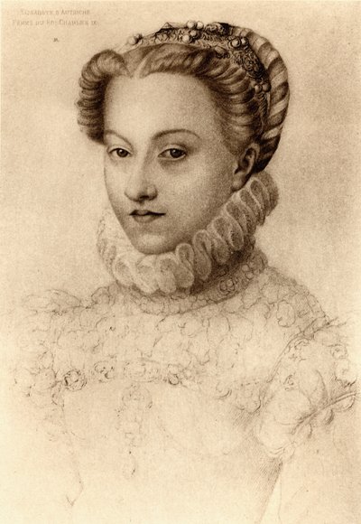 Elisabeth von Österreich, Königin von Frankreich (1554-92) von François Clouet